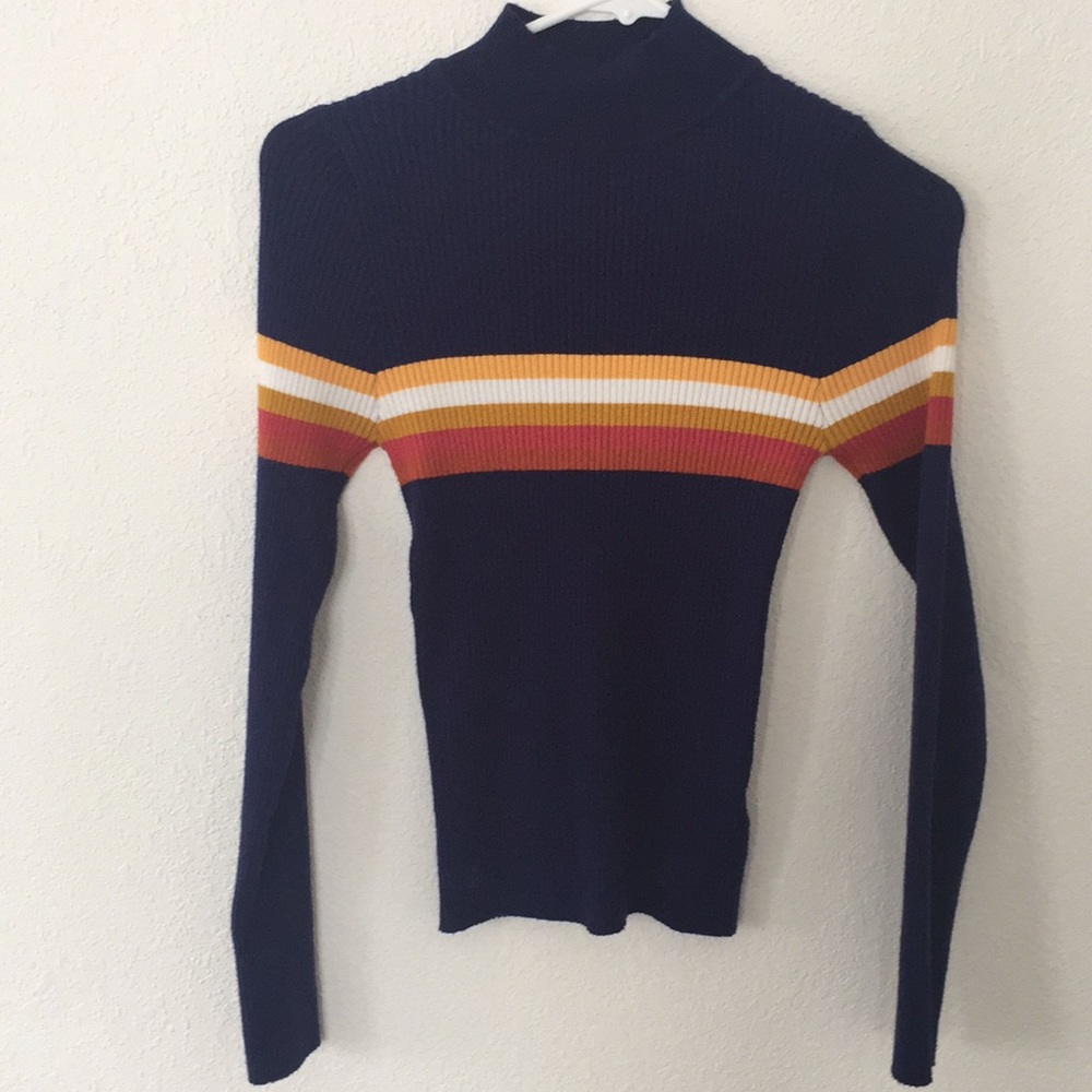 Forever 21 ribbed multi-color top
